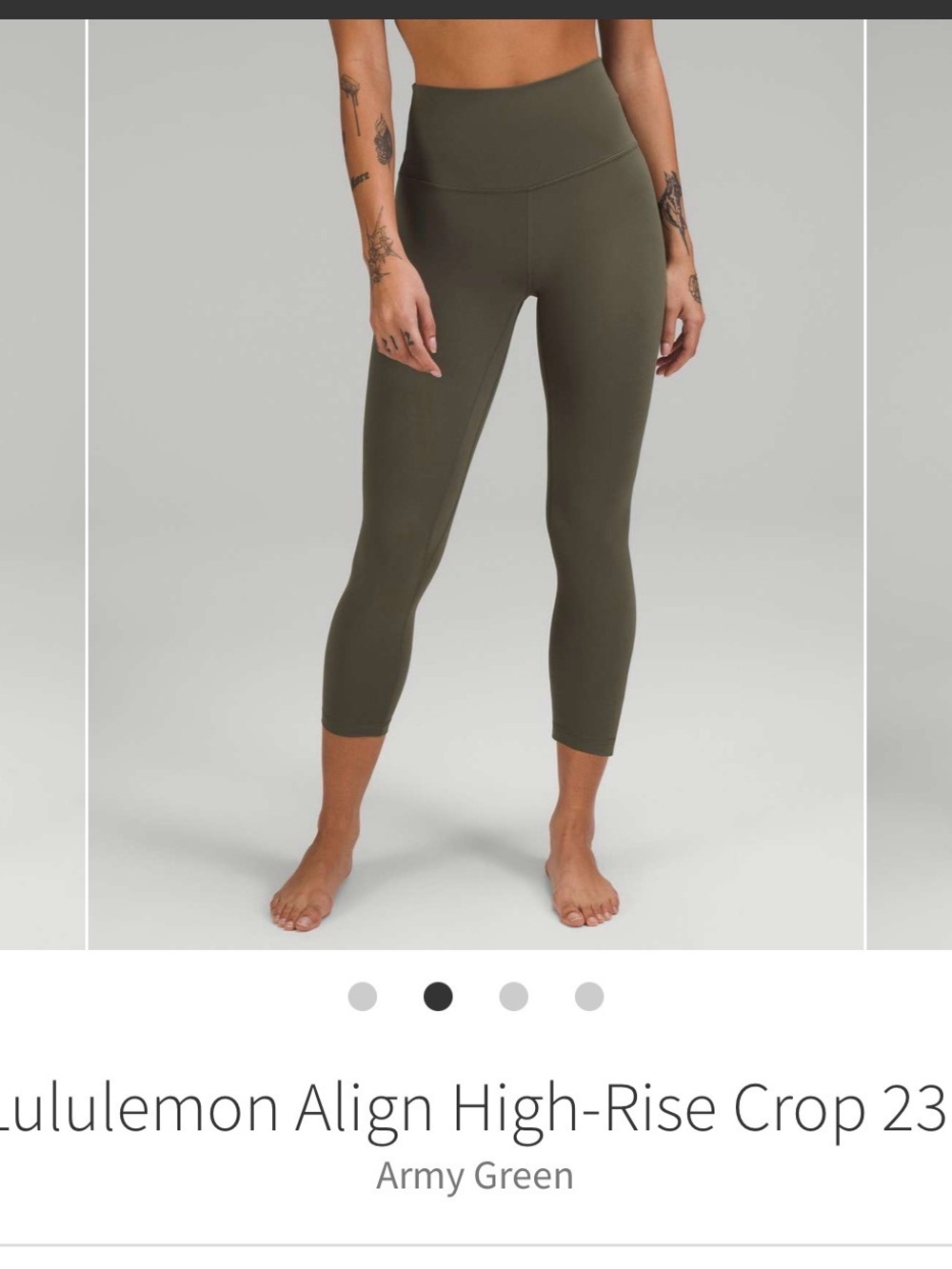 lululemon athletica Olive Green Leggings with Tag